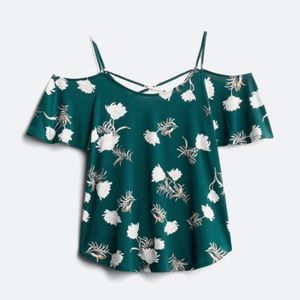 Valette back detail cold shoulder top